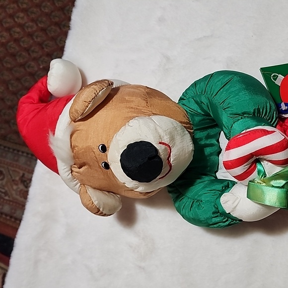 CHRISTMAS STOCKING TEDDY BEAR 🧸 🐻 WITH JINGLE BELLS 🔔. - Picture 2 of 9